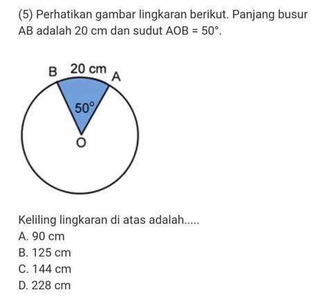 Rumus keliling lingkaran dengan diameter 2021