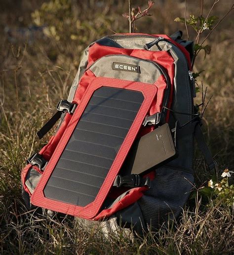 Solar backpack Solar panel bag solar charger backup | Solar backpack ...