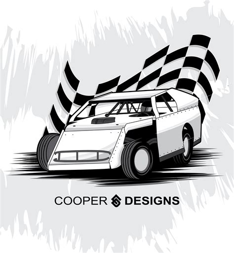 Modified Race Car Clipart