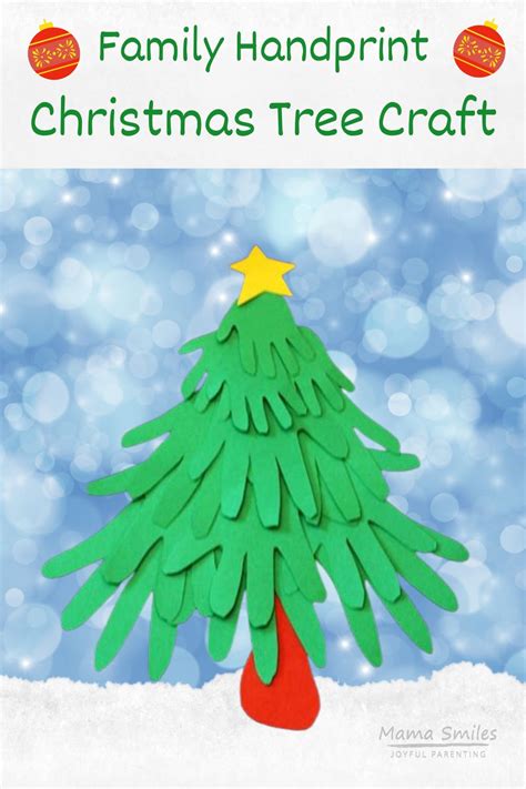 Fun Christmas Crafts: Family Handprint Christmas Tree