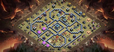 Best Anti 3 Stars War Base TH13 with Link - Town Hall Level 13 CWL Base ...