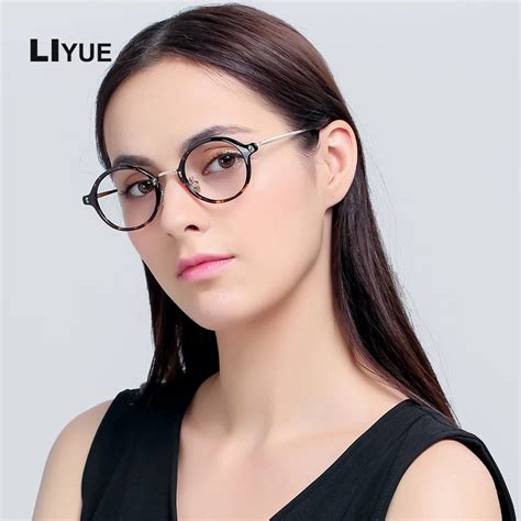 Korea round spectacle frames women men Retro small round eyeglasses ...