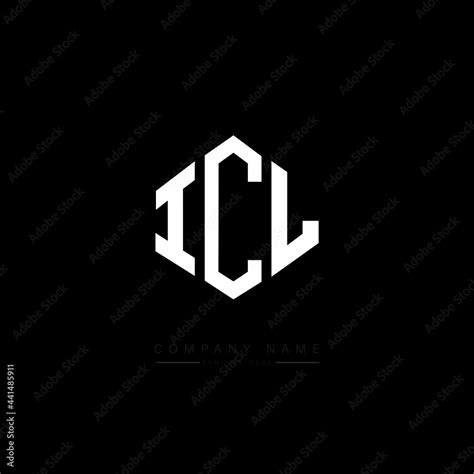 ICL letter logo design with polygon shape. ICL polygon logo monogram ...