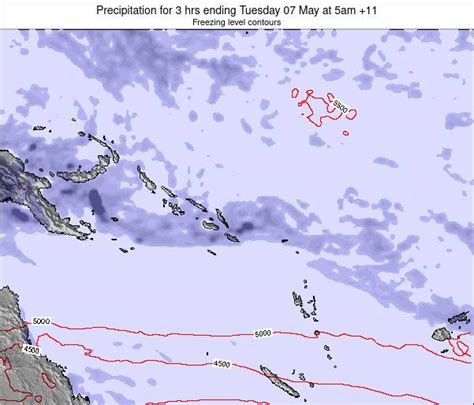 Solomon Islands Precipitation for 3 hrs ending Tuesday 27 Jul at 11am SBT