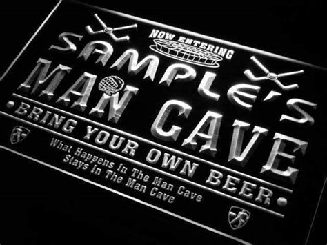 personalized neon man cave signs