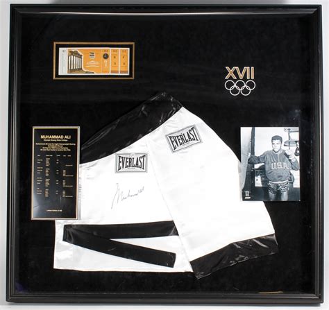 Muhammad Ali Signed LE 1960 Olympics 40x42x4 Custom Framed Boxing Robe ...