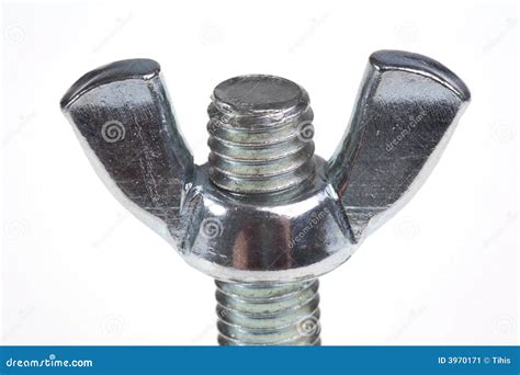 Bolt and wing nut stock image. Image of close, machined - 3970171