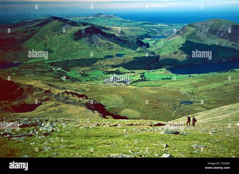 Hiking up Mt.Snowdon,Snowdonia National Park.,,Wales Stock Photo - Alamy