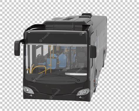 Premium Psd City Bus On Transparent Background 3d Rendering Illustration