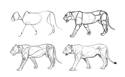 Realistic Animals To Draw Step By Step