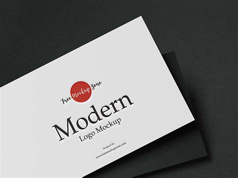 Free Modern Logo Mockup Design (PSD)