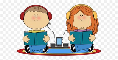 Niños Escuchando Libros De Mycutegraphics School Kids Clipart - Play ...