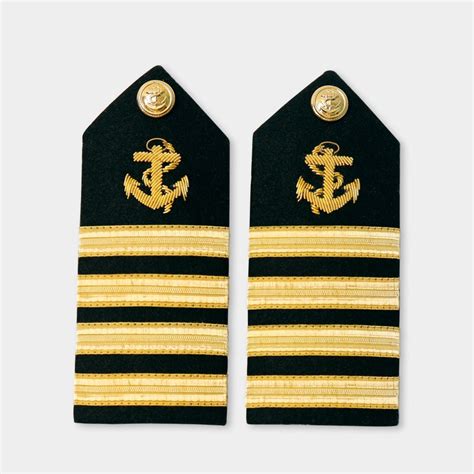 Military Shoulder Epaulette Board Navy Capt Captain Rank Insignia