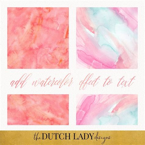 Watercolor Texture Effects for Photoshop INSTANT DOWNLOAD | Etsy