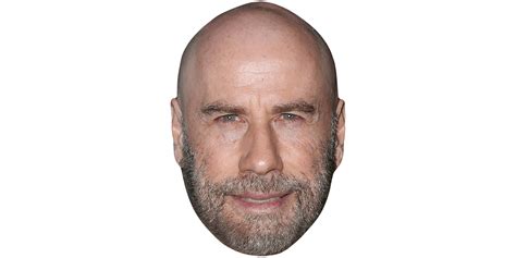 John Travolta (Beard) Celebrity Mask - Celebrity Cutouts