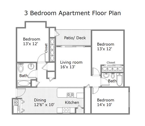 Free Editable Apartment Floor Plans | EdrawMax Online