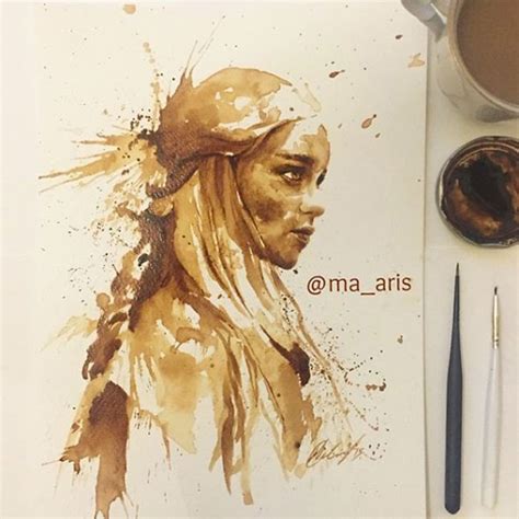 Artist Creates Beautiful Paintings With Coffee | Foodiggity