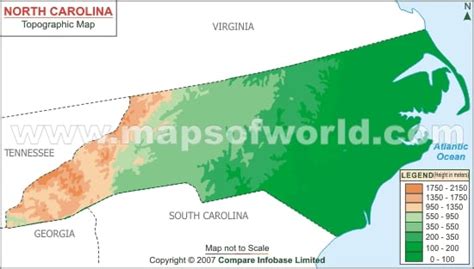 North Carolina Topographic Map