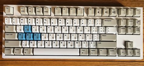 My new custom Dvorak/QWERTY (Mac) keyboard : dvorak