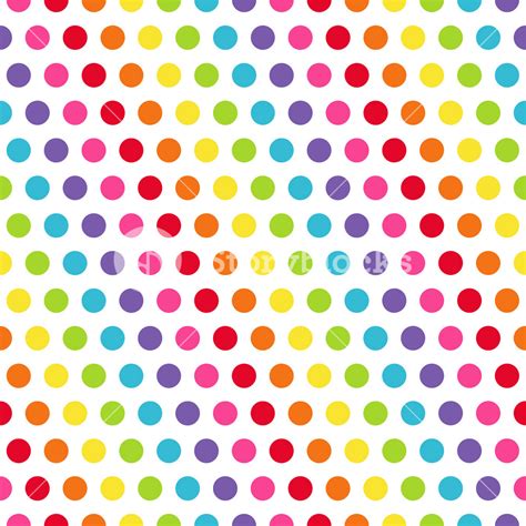 Rainbow Polka Dots Pattern Royalty-Free Stock Image - Storyblocks