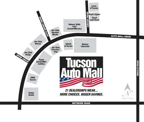 Tucson Auto Mall--Dealership Map