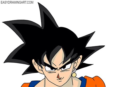 How to Draw Goku Face - Easy Drawing Art