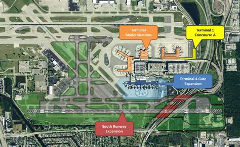 Terminal 4 Fort Lauderdale Airport FLL map