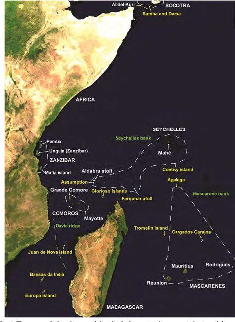 Indian Ocean Islands Map