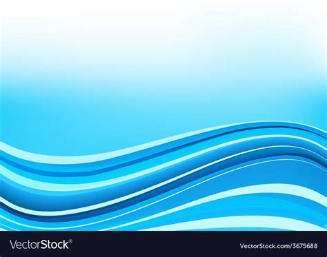 Blue and white waves background Royalty Free Vector Image