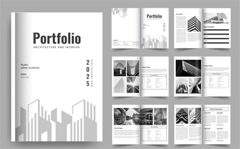 Architecture portfolio design portfolio template interior portfolio