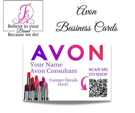 Free printable avon business cards, Download Free printable avon ...