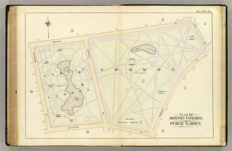 Boston public garden map - Map of Boston public garden (United States ...