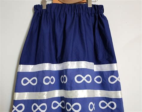 Metis Infinity Symbol Blue White Metis Flag Ribbon Skirt Infinity ...