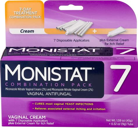 Monistat 7-Day Yeast Infection Treatment | Cream + External Itch Relief ...