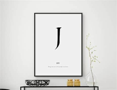 Minimalist Black White Letter Quotes Typography Posters Prints | Etsy