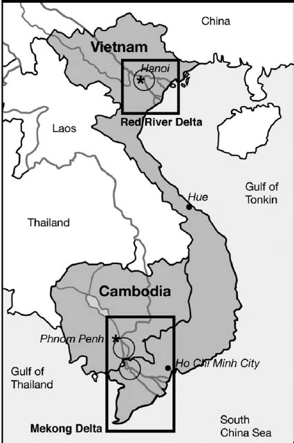 Mekong River Delta Map