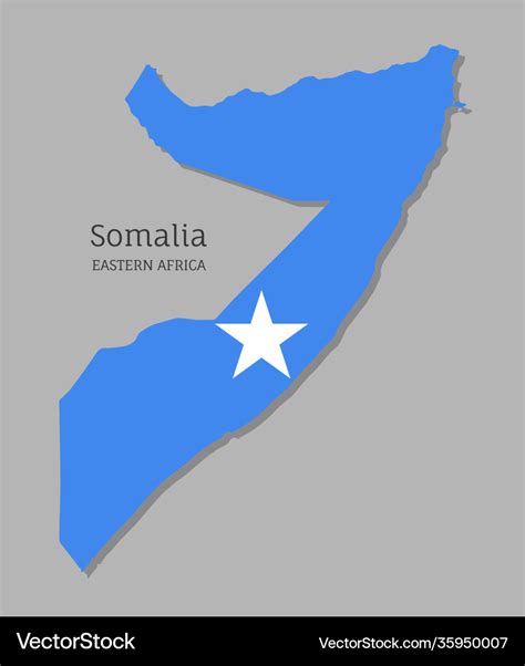 Somalia Flag Map