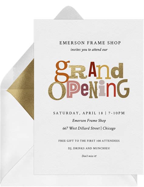 How to Create a Grand Opening Invitation That Impresses - STATIONERS