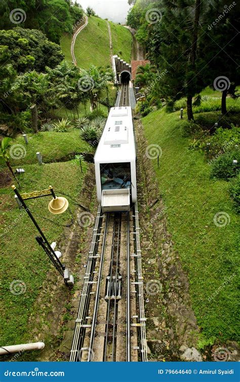 Penang Hill Train,Most Iconic Transport at Penang Hill, Malaysia Stock ...