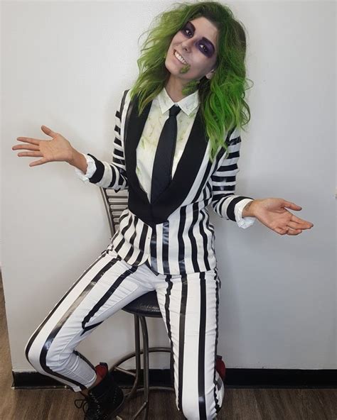 Beetlejuice Bishoujo Betelgeuse Female Halloween Cosplay Costume ...