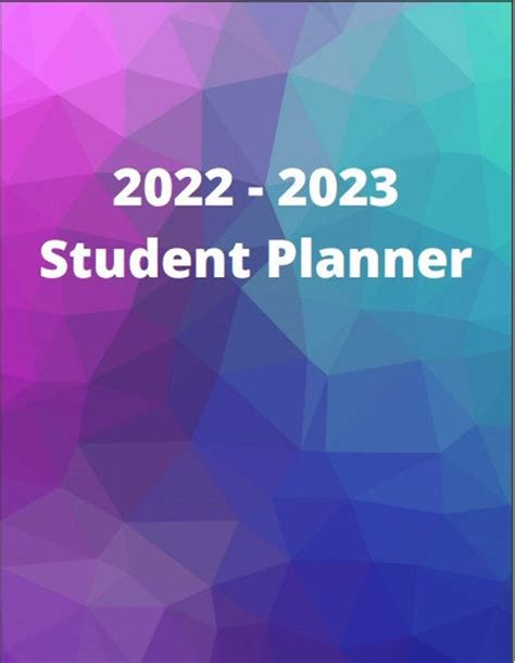 2022 2023 Student Planner Printable - Etsy