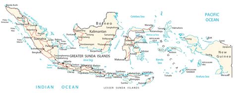 Indonesia Map - Cities and Roads - GIS Geography