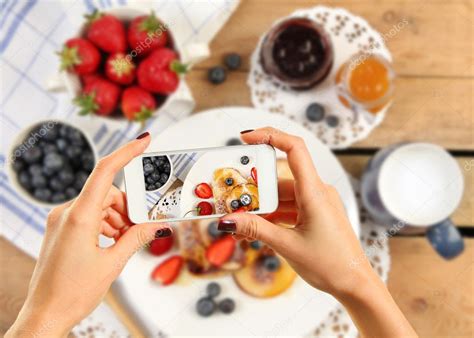 Pancakes and fruits — Stock Photo © LisaA85 #59517669