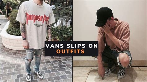 Vans Slip On Black White Outfit Ideas Men 2021 Vans Slip On Men's ...