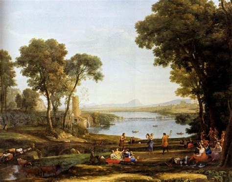 Claude Lorrain Landscape With The Marriage Of Isaac And Rebekah ...