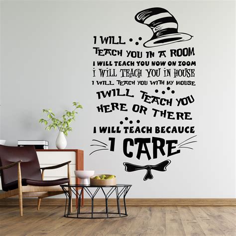 Home Lettering Art Dr Seuss Wall Quotes Decal 20" x 31" | I Will Teach ...