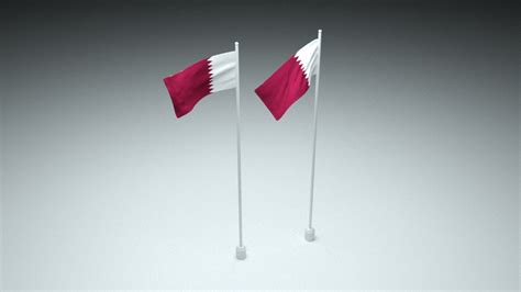 Flag Qatar 3D - TurboSquid 1594879