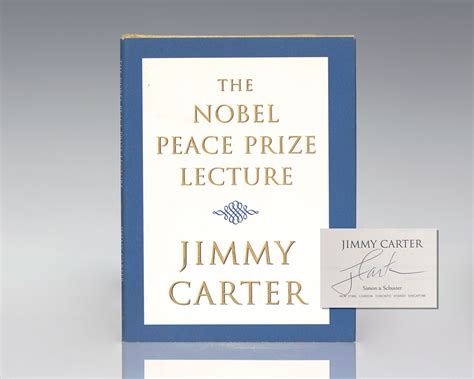 The Nobel Peace Prize Lecture Jimmy Carter First Edition Signed