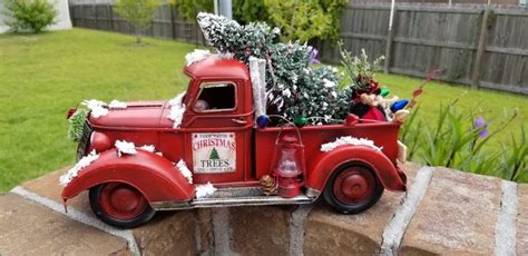 Christmas Tree Red Truck https://etsy.me/2YLqfzi | Christmas red truck ...