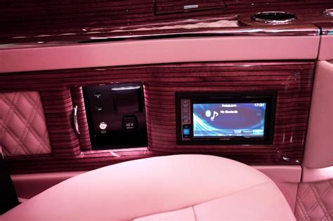 Premium Photo | Luxury modern pink car interior